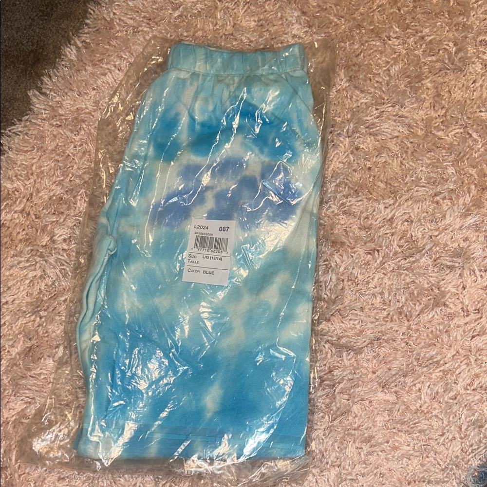 Blue Tie-Dye Joggers